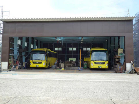 Garage of Hato Bus (Tokyo, Japan)